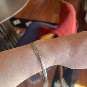 Taxco Sterling Silver unmarked Bangle Bracelet (4. Star)